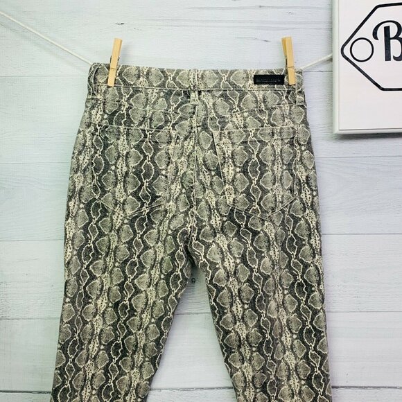 BLANKNYC Womens The Bond Mid Rise Skinny in Snake Along Stretch Denim Size 27 - Picture 10 of 13